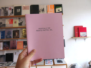 Peter Liversidge - Proposals for Printed Matter, Inc.