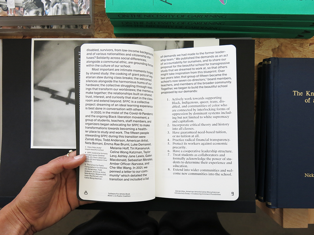 Software for Artists Book #3: School(s) for Poetic Computation ...