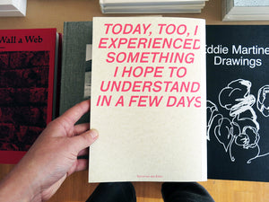 Sanne Van Den Elzen - Today, Too, I Experienced Something I Hope To Understand In A Few Days
