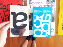 Load image into Gallery viewer, Statement And Counter-statement: Notes On Experimental Jetset New Ed. With: Automatically Arranged Alphabets Zine