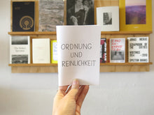 Load image into Gallery viewer, Peter Fischli &amp; David Weiss – Ordnung und Reinlichkeit