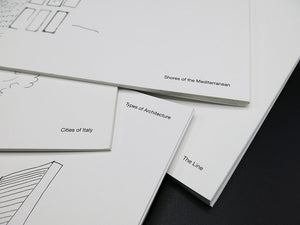Saul Steinberg - 4 Leporellos: The Line / Types of Architecture / Shores of the Mediterranean / Cities of Italy (Rare)