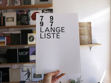 Load image into Gallery viewer, Christian Lange - Lange Liste 79 - 97