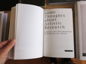 See It Again, Say It Again: The Artist as Researcher